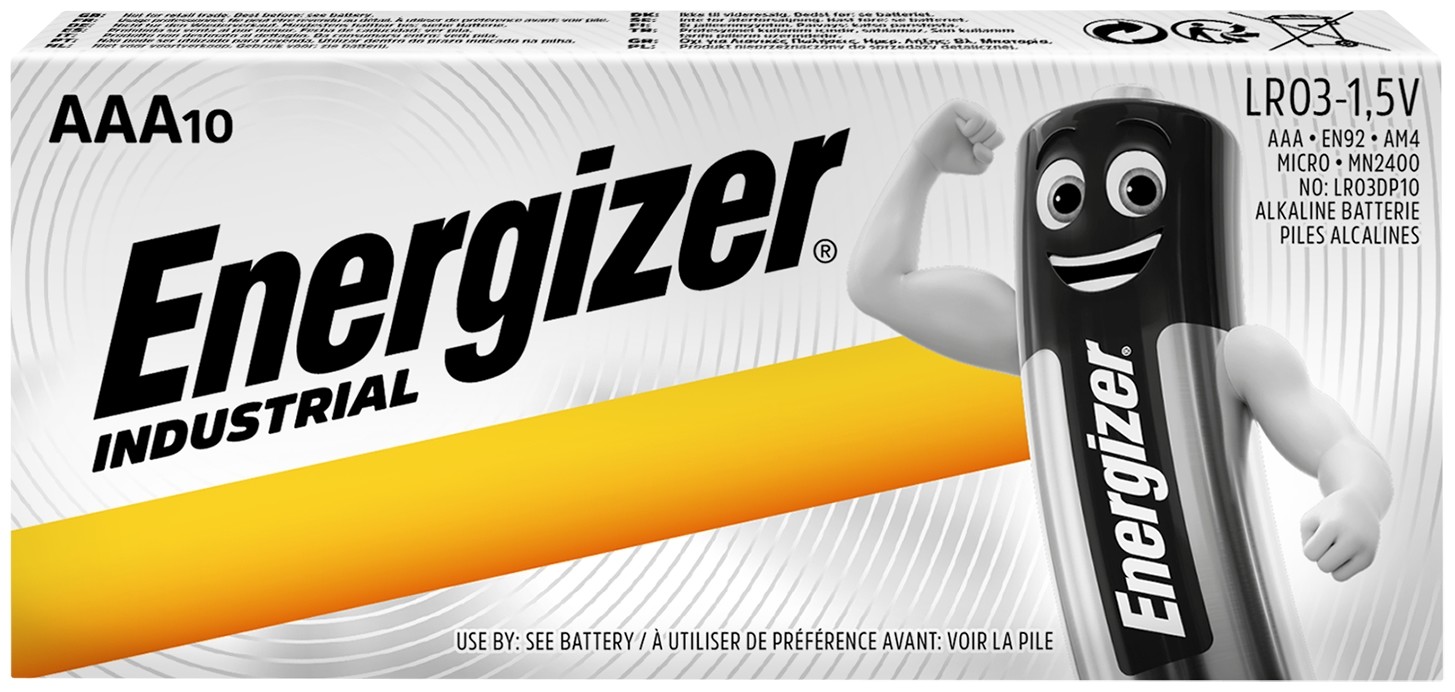 eindaaa_energizer-industrial-mikro-elem-aaa-p10 Energizer Industrial LR03 AAA P10 (10τμχ) - Image 1