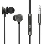 Joyroom JR-EW03 In-ear Handsfree Ακουστικά με Βύσμα 3.5mm Γκρι