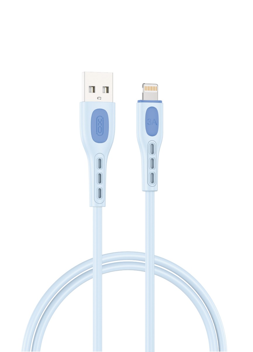 nb280_lblue XO NB280 Καλώδιο δεδομένων Lightning 1M 3A Μπλε - Image 1