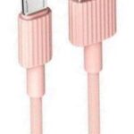 XO NB156 USB Καλώδιο Φόρτισης για Micro Ροζ