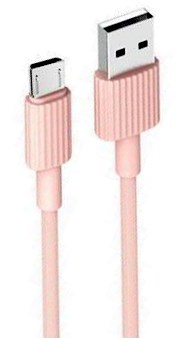 ping_2 XO NB156 USB Καλώδιο Φόρτισης για Micro Ροζ - Image 1