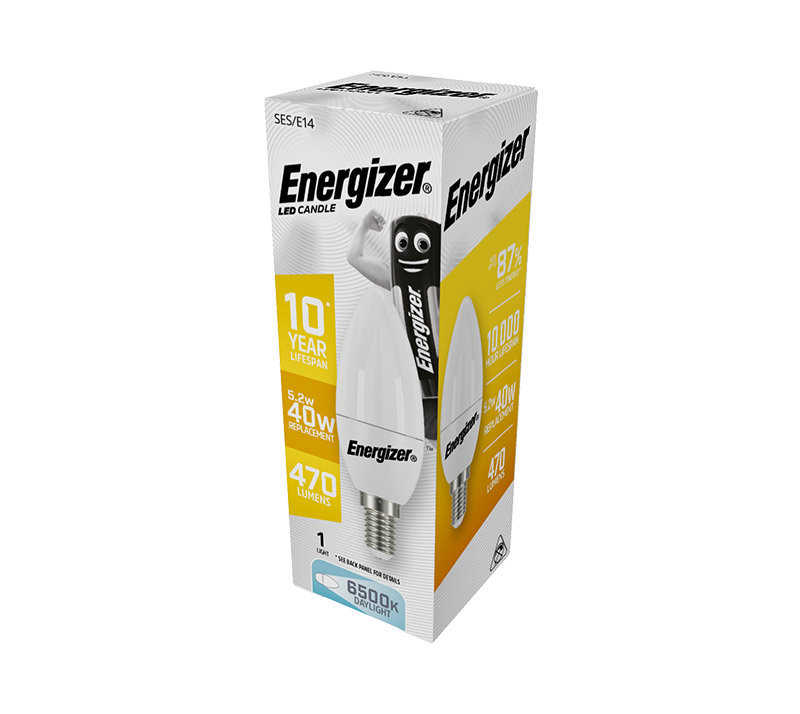s16593_1 Energizer BEC LED Λάμπα Κερί 4.9W E14 470lm 6500K Ψυχρό Λευκό - Image 1