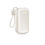 BASEUS ENERFILL FC21 QPOW3 ULTRA, POWERBANK, 10000MAh, ΜΕ ΑΠΟΣΠΩΜΕΝΟ ΚΑΛΩΔΙΟ LIGHTNING, 45W, ΜΕ ΨΗΦΙΑΚΗ ΟΘΟΝΗ, ΤΙΤΑΝΙΟ