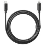 BASEUS FOAMED SILICONE, ΚΑΛΩΔΙΟ ΓΡΗΓΟΡΗΣ ΦΟΡΤΙΣΗΣ, TYPE-C ΣΕ LIGHTNING, 20W, 1M, ΜΑΥΡΟ