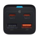 BASEUS GAN 3 PRO ΦΟΡΤΙΣΤΗΣ ΓΡΗΓΟΡΗΣ ΦΟΡΤΙΣΗΣ, 4 ΘΥΡΕΣ, 65W, ΜΑΥΡΟΣ - Image 2