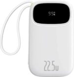 BASEUS ENERFILL FC31, POWERBANK, 20000MAh, ΜΕ 2 ΚΑΛΩΔΙΑ, 22.5W, ΜΕ ΨΗΦΙΑΚΗ ΟΘΟΝΗ, ΛΕΥΚΟ - Image 3