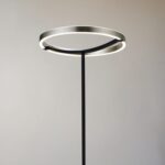 POWERTECH LED φωτιστικό δαπέδου HLL-0204, 42W, 4000K, Φ38x157cm, ασημί/μαύρο - Image 2