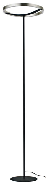 POWERTECH LED φωτιστικό δαπέδου HLL-0204, 42W, 4000K, Φ38x157cm, ασημί/μαύρο