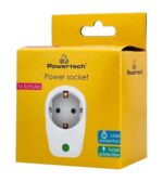 POWERTECH αντάπτορας ρεύματος PT-996, 1 θέση schuko, 16A, 3680W, λευκός - Image 2