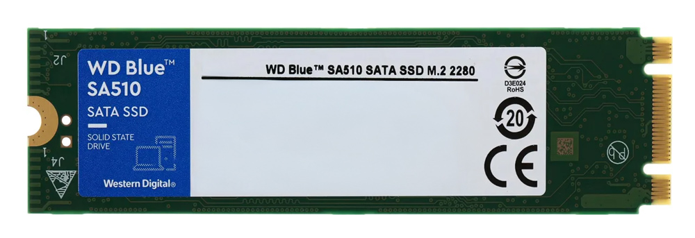 WDS500G3B0B-FR WD M.2 SATA III SSD Blue SA510, 500GB, 560/560MBps, Factory Recertified - Image 1