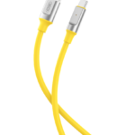 XO NB251 6A Καλώδιο Φόρτισης + Data για Type-C L=1m Κίτρινο