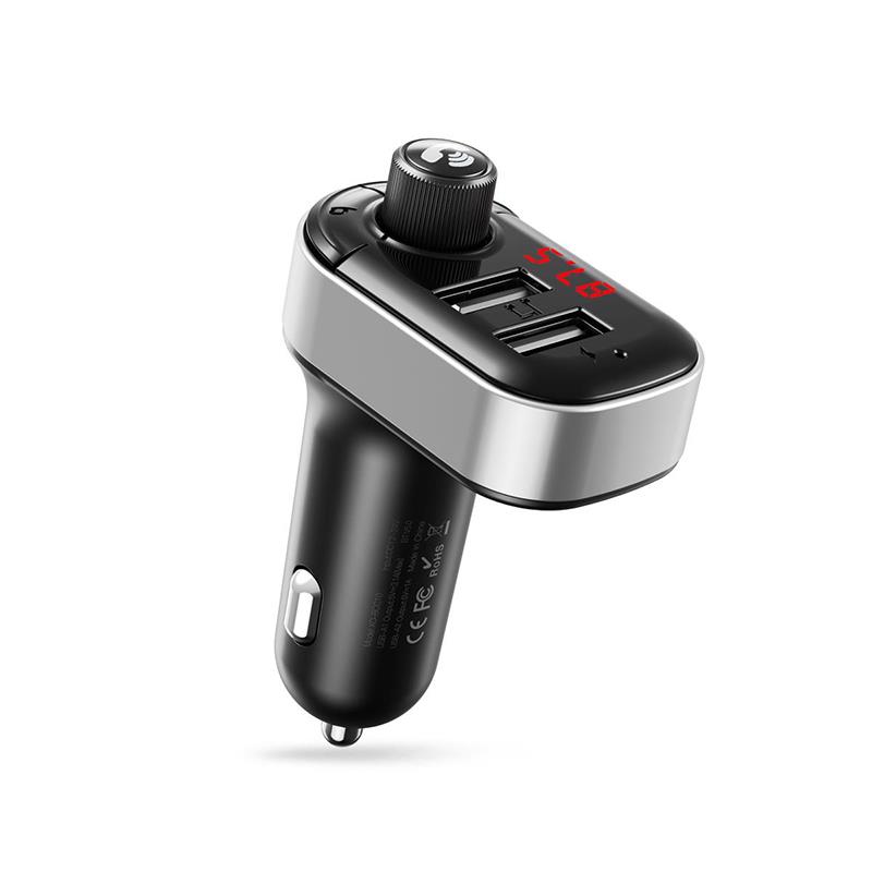 32453 XO BCC10 SMART BLUETOOTH TRANSMITER ΚΑΙ ΦΟΡΤΙΣΤΗΣ, 2 ΘΥΡΕΣ, ΜΑΥΡΟ - Image 1