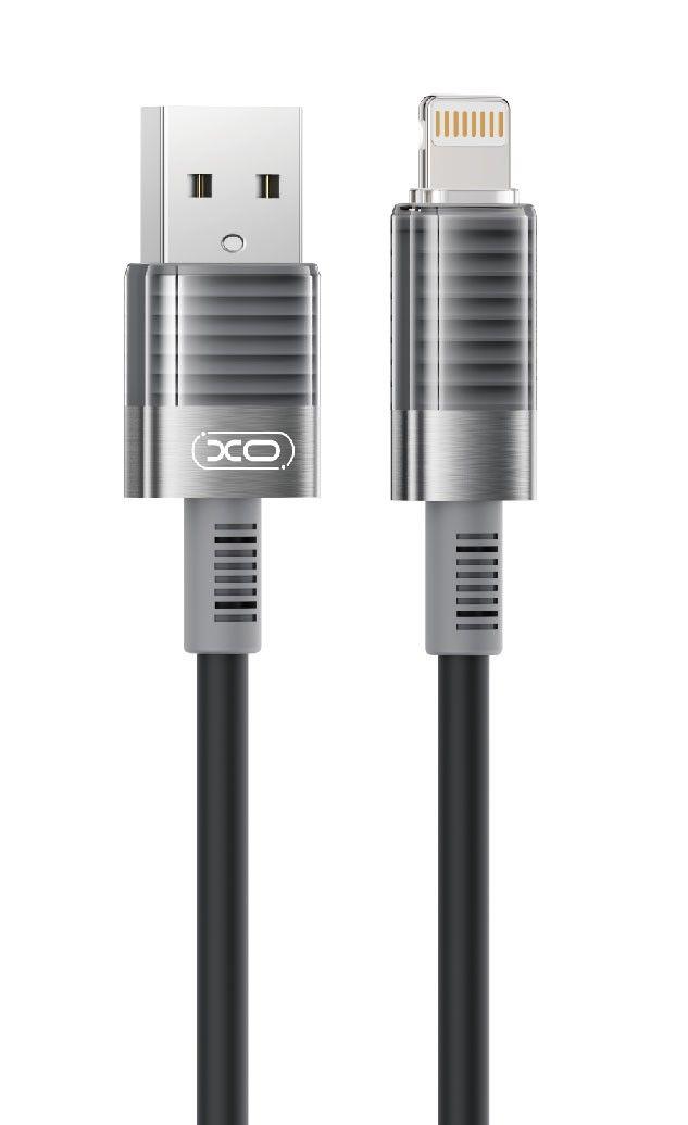 32617 XO NB-Q282A ΚΑΛΩΔΙΟ ΣΙΛΙΚΟΝΗΣ LIGHTNING 6A, ΜΑΥΡΟ - Image 1
