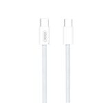 XO NB-Q260C, ΚΑΛΩΔΙΟ ΦΟΡΤΙΣΗΣ, TYPE-C ΣΕ TYPE-C, 60W, 3M, ΛΕΥΚΟ