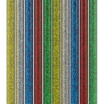 GOOBAY ράβδοι σιλικόνης 77855, Φ11mm x 200mm, glitter διάφορα χρώματα, 10τμχ