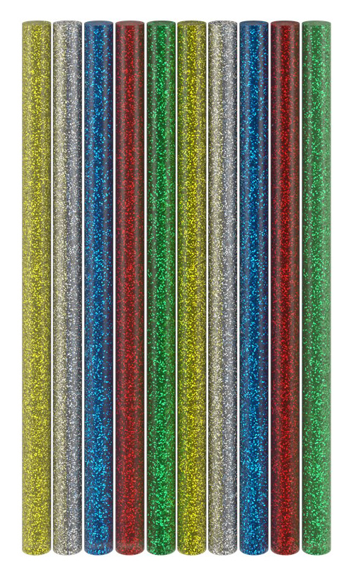 77855 GOOBAY ράβδοι σιλικόνης 77855, Φ11mm x 200mm, glitter διάφορα χρώματα, 10τμχ - Image 1