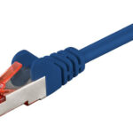 GOOBAY καλώδιο δικτύου 93211, CAT 6 S/FTP, copper, 250MHz, 0.25m, μπλε