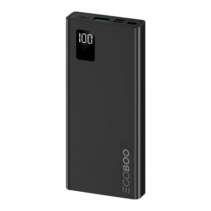 EBFCB100C-BLK_01 EGOBOO Dynamic Power Bank 10000mAh Black - Image 1