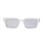 Olympus Sunglasses Cerberus Small White Silver Unisex Γυαλιά Ηλίου σε Λευκό Χρώμα & Φακό Καθρέφτη