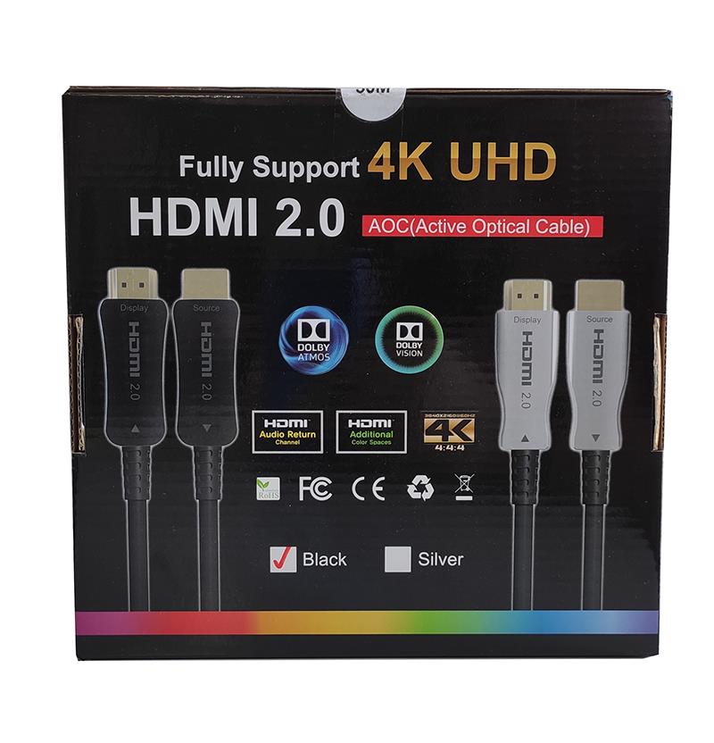 12880 NG ΚΑΛΩΔΙΟ AOC HDMI 50M, 4K 60HZ - Image 1