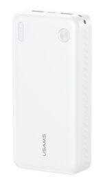 USAMS power bank CD254, 2x θύρες εξόδου, 20000mAh, 10W, λευκό