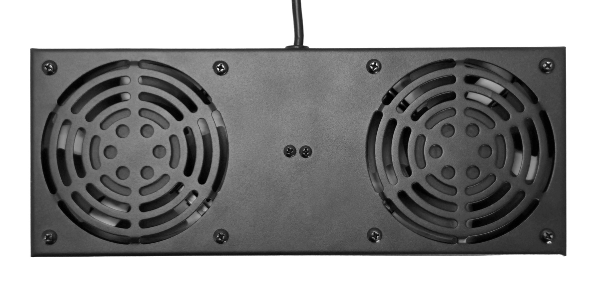 NETW-0045 POWERTECH cooling fan για rack NETW-0045, 2x fans με μεταλλικό tray, 1.5m καλώδιο schuko, 33x13cm - Image 1