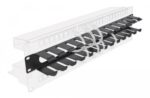 POWERTECH cable management NETW-0047 για rack 19"/1U, μεταλλικό, μαύρο - Image 2