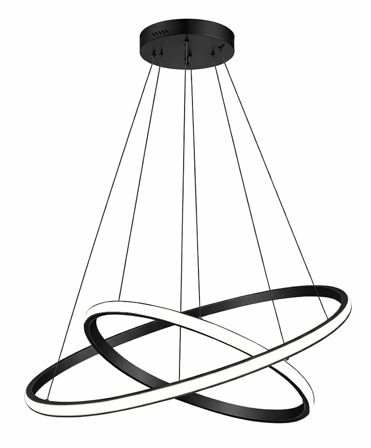 PT-1525 POWERTECH LED φωτιστικό οροφής PT-1525, 25W, 4000K, Φ40x120cm, μαύρο - Image 1