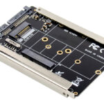 POWERTECH κάρτα μετατροπής 2.5" SATA σε M.2 B & mSATA SSD ST525, 6Gbps