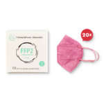 Μάσκα Προστασίας Tiexiong FFP2 Civil Protective Mask BFE >95% Ροζ 20 Τεμάχια