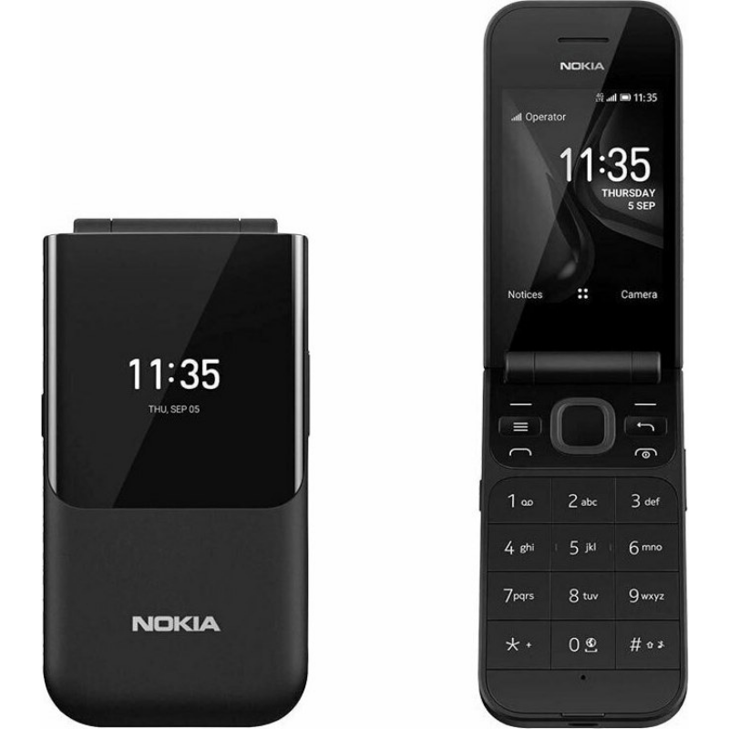 nokia-2720-flip-dual-sim-kinhto-me-koympia-ocean-black-2223 Nokia 2720 Flip Dual SIM Κινητό με Κουμπιά - Ocean Black - Image 1
