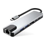 Tech-Protect HB02 USB-C Docking Station με HDMI 4K PD Ethernet Γκρι