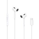 Tech-Protect Ultraboost Core G2 In-ear Handsfree Ακουστικά με Βύσμα USB-C - Λευκό
