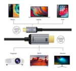 CABLETIME καλώδιο USB-C σε HDMI CT-PU31-CMHD4, 4K/60Hz, 1.8m, μαύρο - Image 2