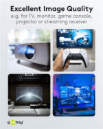 GOOBAY καλώδιο HDMI 2.1 65560 με Ethernet, AOC, 8K/60Hz, 48 Gbps, 30m, μαύρο - Image 2