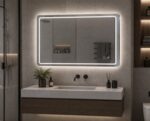 BRUNO καθρέφτης μπάνιου LED BRN-0285, οριζόντιος & κάθετος, 24W, 60x80cm, IP67 - Image 2