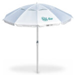 BRUNO ομπρέλα παραλίας αλουμινίου SOL-BAY BRN-0286, 2m, UPF 50+, σκελετός Fiberglass, ρυθμιζόμενη