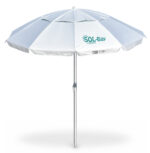 BRUNO ομπρέλα παραλίας αλουμινίου SOL-BAY BRN-0287, 2.2m, UPF 50+, σκελετός Fiberglass, ρυθμιζόμενη