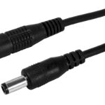 POWERTECH καλώδιο προέκτασης τροφοδοσίας CAB-H202, 5.5x2.5mm, 5m, μαύρο