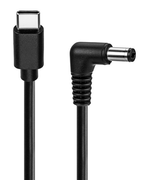 CAB-UC100 POWERTECH καλώδιο τροφοδοσίας USB-C σε DC CAB-UC100, 5.5x2.1mm, 1.5m, μαύρο - Image 1