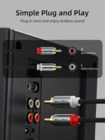 CABLETIME καλώδιο ήχου 2x RCA σε 2x RCA CT-RCA, 5m, μαύρο - Image 2