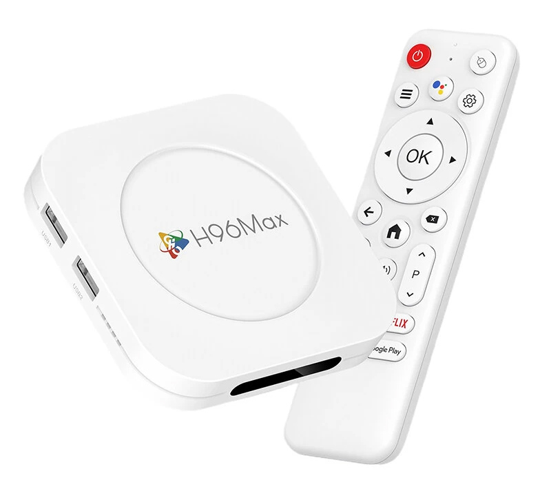 H96MAX-M1PLUS-432 H96 MAX TV Box M1 Plus, 8K, 4/32GB, WiFi 6, Bluetooth, Android 14 - Image 1