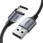 Ugreen US288 Braided USB 2.0 Cable USB-C male - USB-A Μαύρο 2m 60128