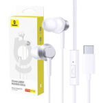 Baseus Encok In-ear Handsfree με Βύσμα USB-C Λευκό