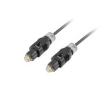 Lanberg Optical Audio Cable TOS male - TOS male Μαύρο 1m (CA-TOSL-10CC-0010-BK) - Image 2