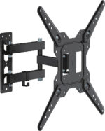 Βάση TV 23″-55″ έως 30kg ρυθμιζόμενη με διπλό βραχίονα επιτοίχια DM PRO μαύρη