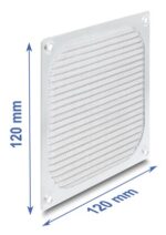 DELOCK σχάρα για 120mm ανεμιστήρα 67458 με φίλτρο σκόνης, μεταλλική, ασημί - Image 2