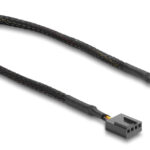 DELOCK καλώδιο προέκτασης 4pin PWM 91360 για ανεμιστήρες, 30cm, μαύρο