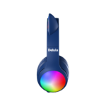 Kiddoboo Delulu Bluetooth Headphones DiscoBeats Blue - Image 2