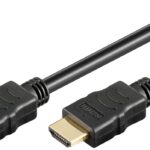 Goobay Καλώδιο HDMI Ethernet Υψηλής Ταχύτητας 4K/60Hz 18Gbit/s Μαύρο 1,5m 80102